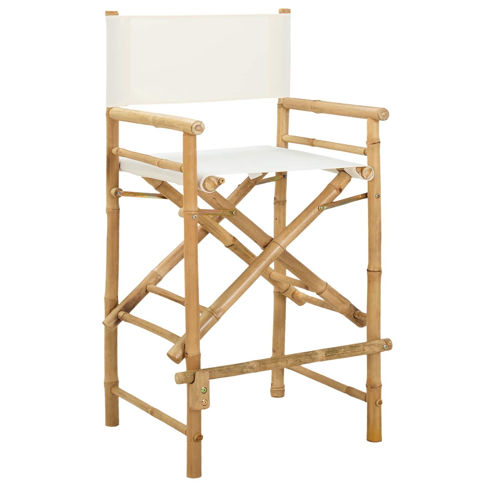 Sedia Direttore Pieghevole 2 pcs Naturale 58 x 48 x 115 cm | homemem39