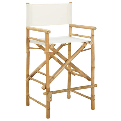 Sedia Direttore Pieghevole 2 pcs Naturale 58 x 48 x 115 cm | homemem39