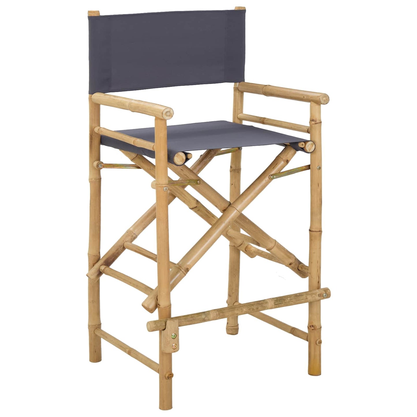 Sedia Direttore Pieghevole 2 pcs Naturale 58 x 48 x 115 cm | homemem39