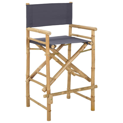 Sedia Direttore Pieghevole 2 pcs Naturale 58 x 48 x 115 cm | homemem39