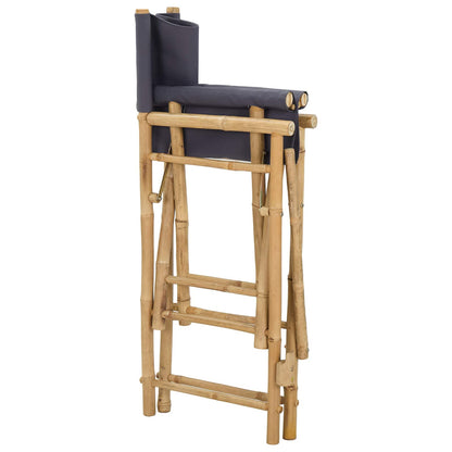 Sedia Direttore Pieghevole 2 pcs Naturale 58 x 48 x 115 cm | homemem39