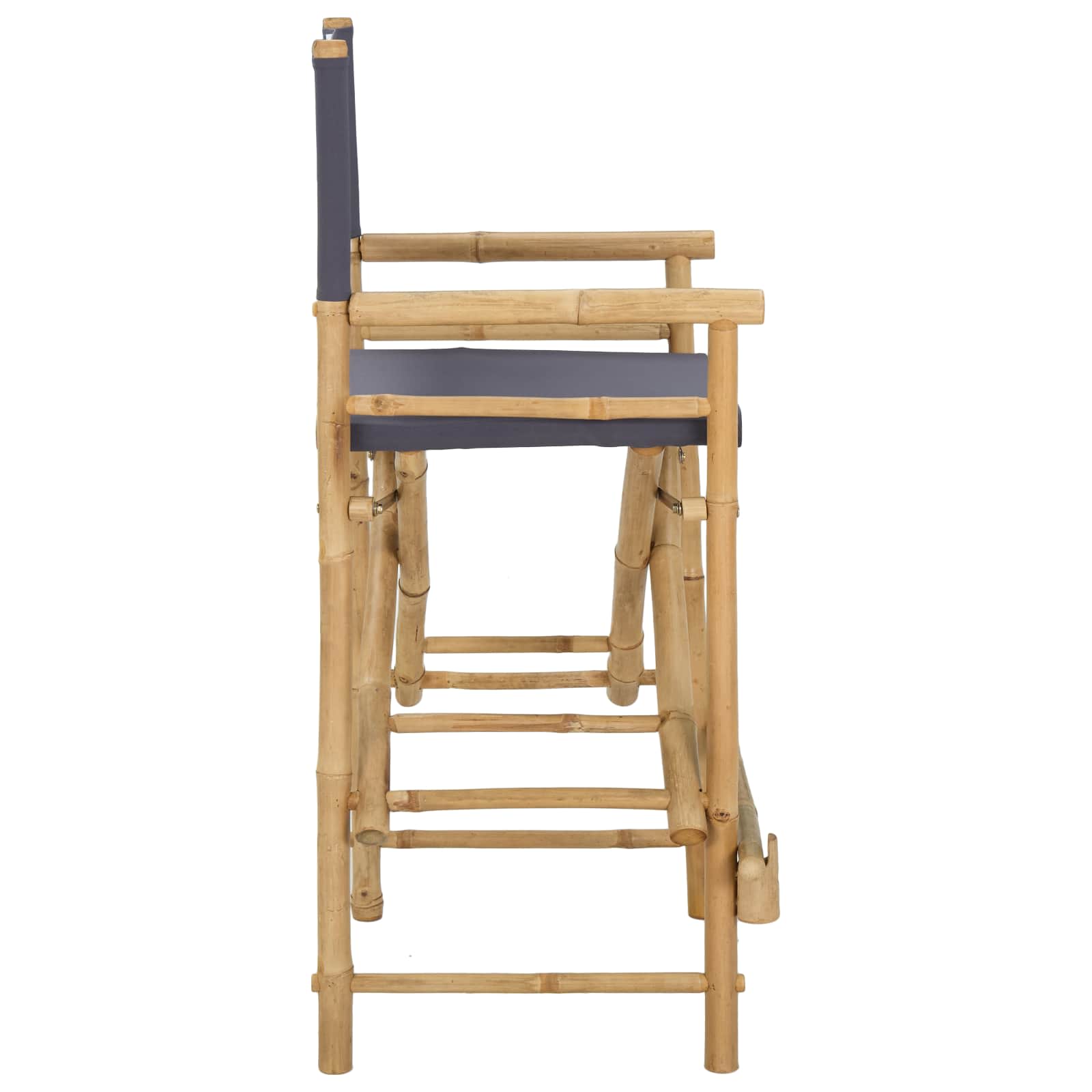 Sedia Direttore Pieghevole 2 pcs Naturale 58 x 48 x 115 cm | homemem39