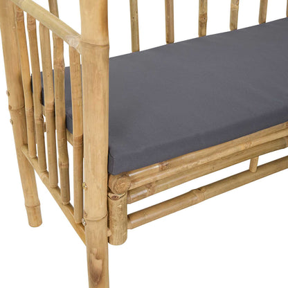 Arco da Giardino con Panchina Grigio Scuro 115 x 50 x 205 cm | homemem39