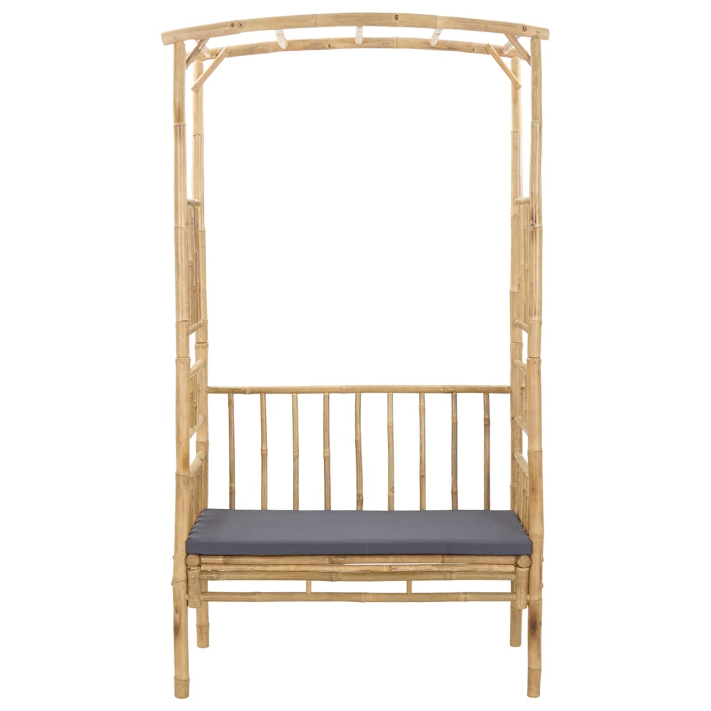 Arco da Giardino con Panchina Grigio Scuro 115 x 50 x 205 cm | homemem39