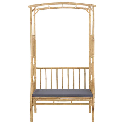 Arco da Giardino con Panchina Grigio Scuro 115 x 50 x 205 cm | homemem39