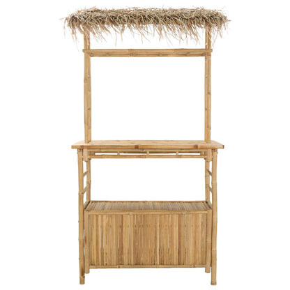 Tavolo da bar da esterno Naturale 110 x 50 x 209 cm Bambù | homemem39