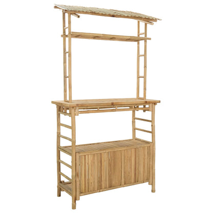 Tavolo da bar da esterno Naturale 110 x 50 x 210 cm Bambù