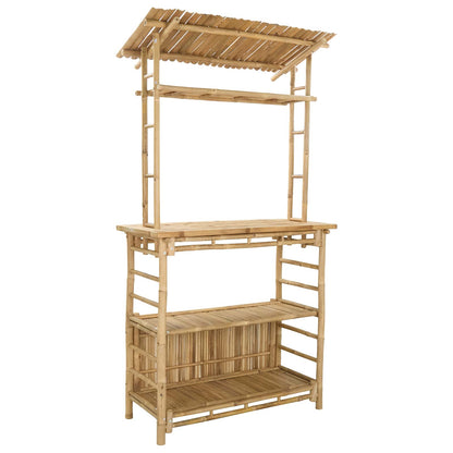 Tavolo da bar da esterno Naturale 110 x 50 x 210 cm Bambù | homemem39