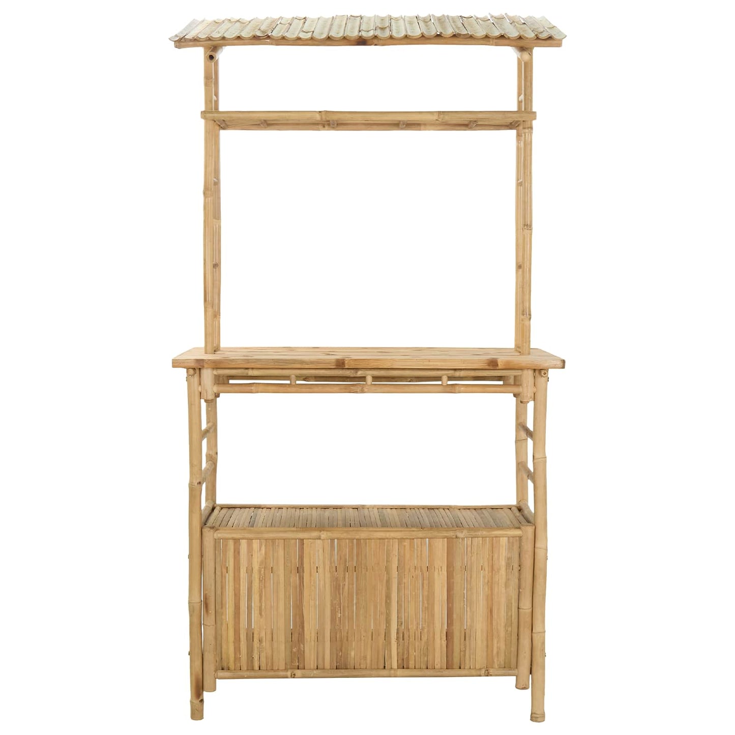 Tavolo da bar da esterno Naturale 110 x 50 x 210 cm Bambù | homemem39