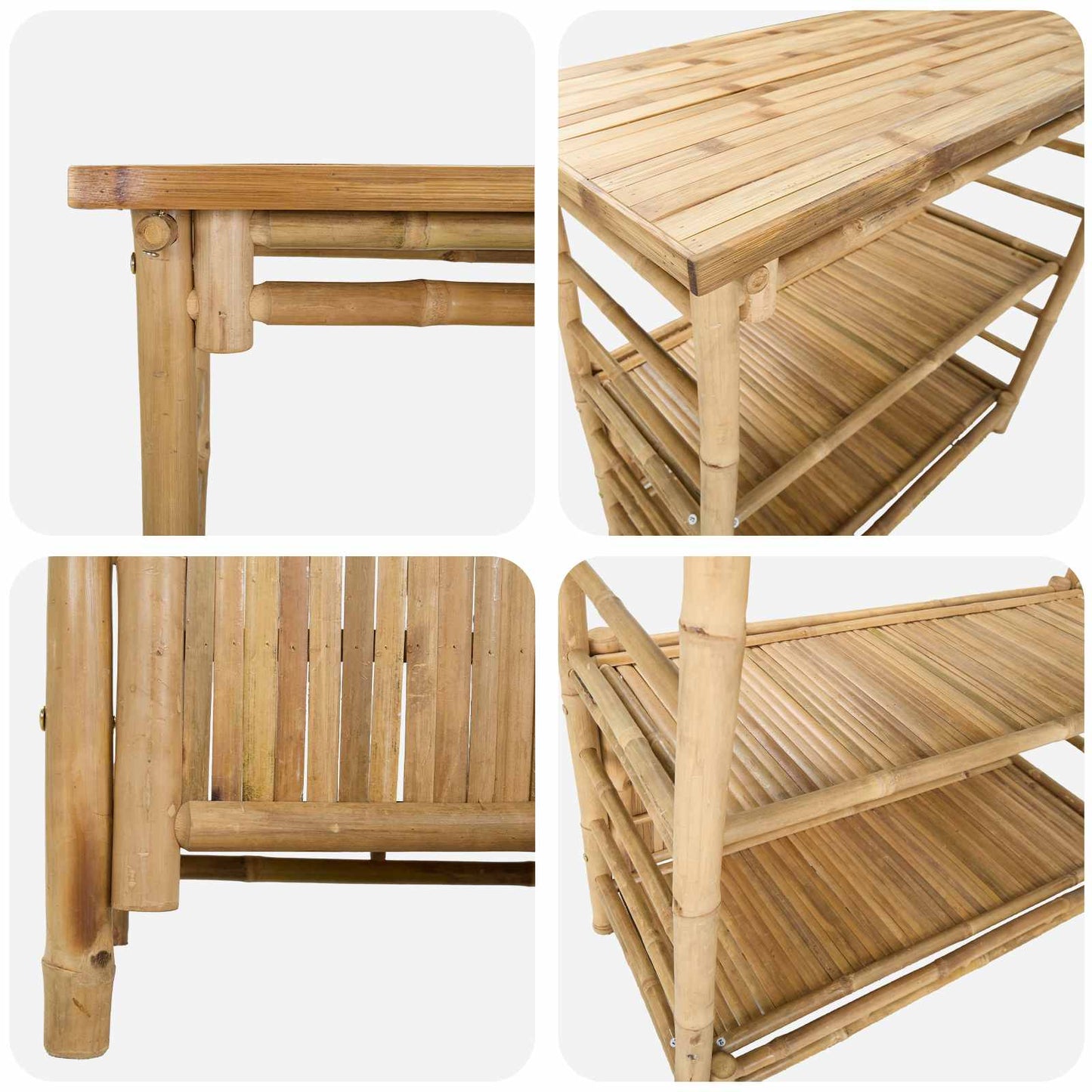 Tavolo da bar da esterno Naturale 110 x 50 x 105 cm Bambù | homemem39