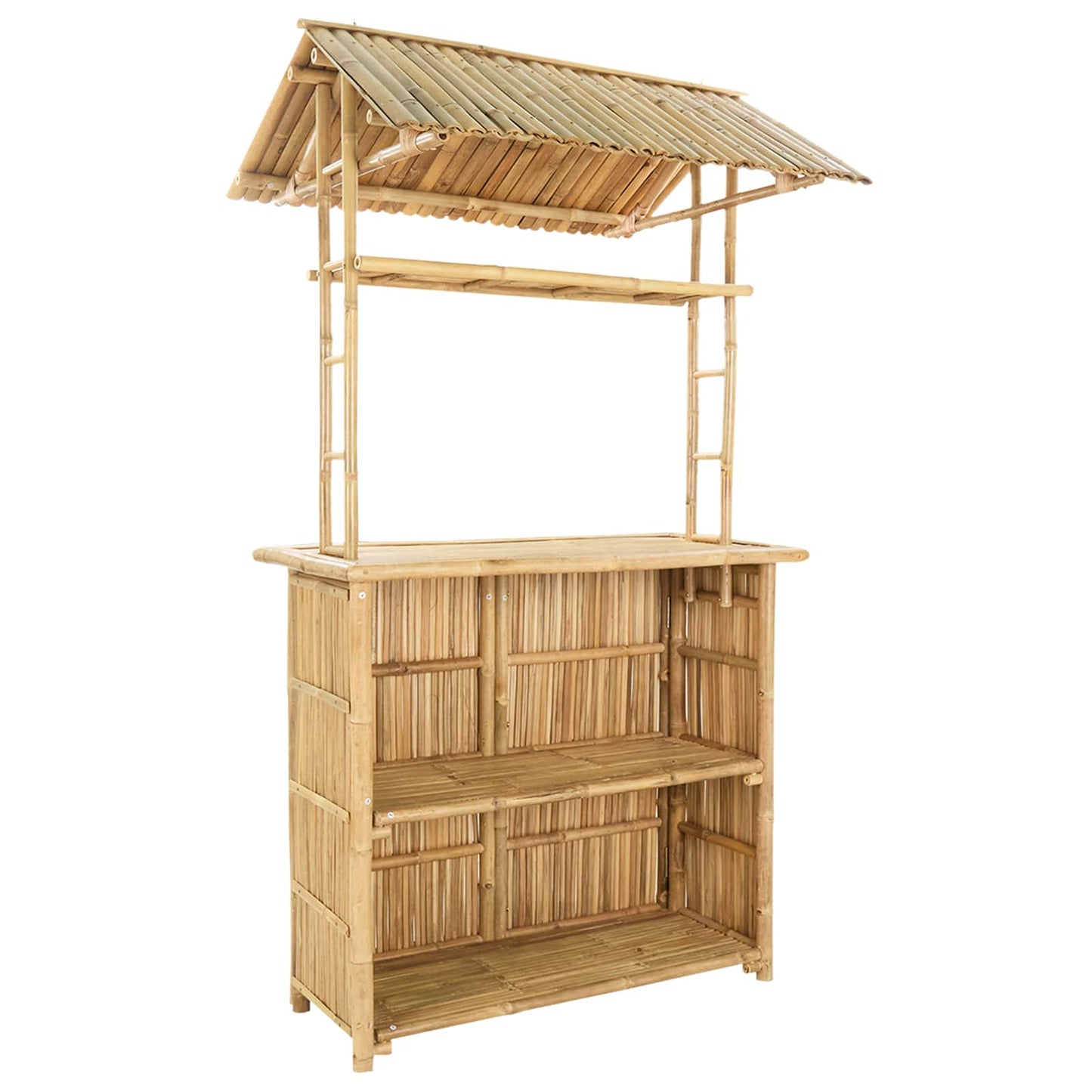 Tavolo da bar da esterno Naturale 115 x 95 x 214 cm Bambù