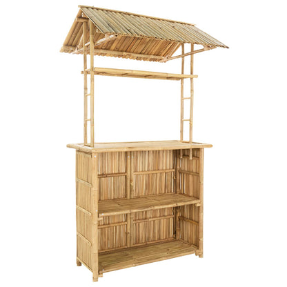 Tavolo da bar da esterno Naturale 115 x 95 x 214 cm Bambù