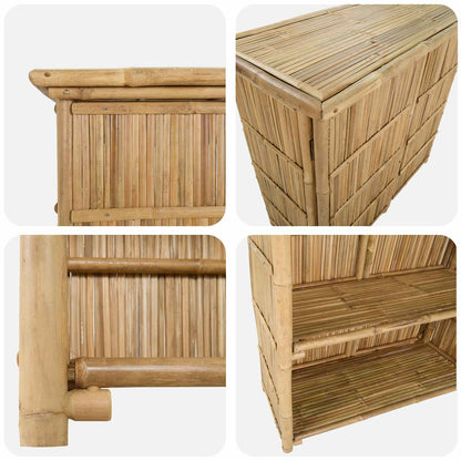 Tavolo da bar da esterno Naturale 115 x 55 x 105 cm Bambù | homemem39