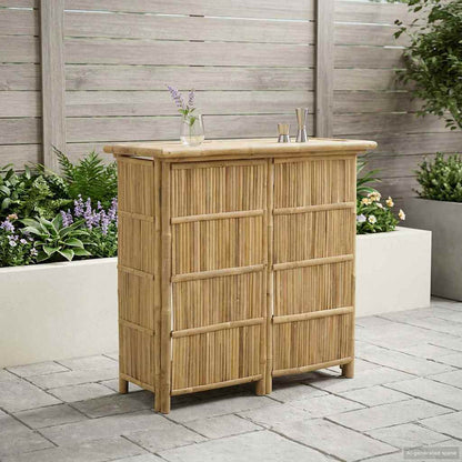 Tavolo da bar da esterno Naturale 115 x 55 x 105 cm Bambù | homemem39