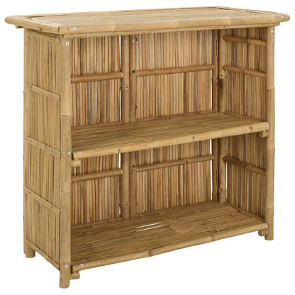 Tavolo da bar da esterno Naturale 115 x 55 x 105 cm Bambù