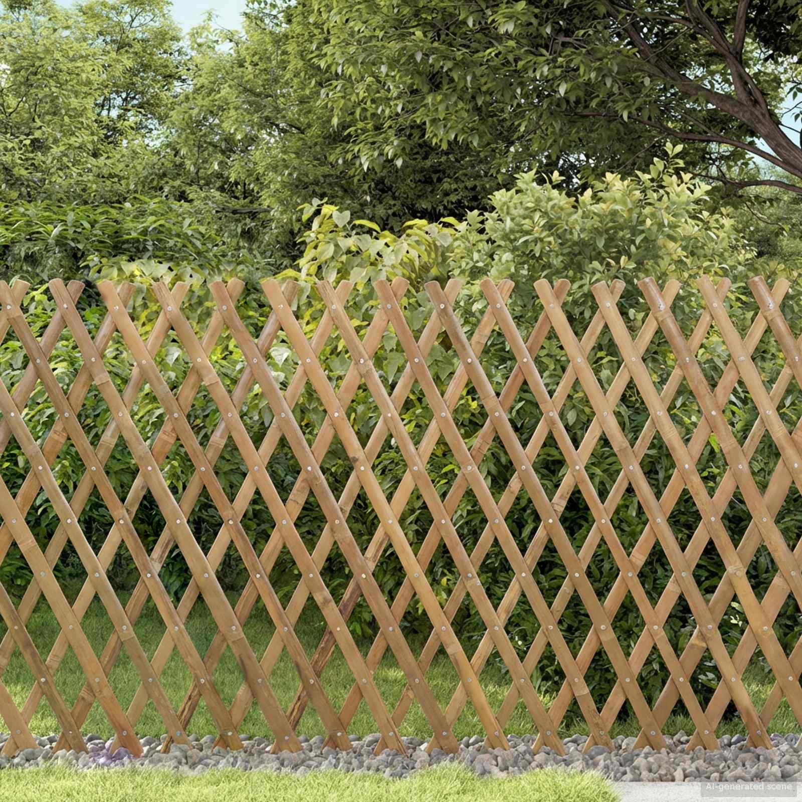 Recinto Trellis Espandibile 2 pcs Marrone Chiaro 100 x 105 cm | homemem39