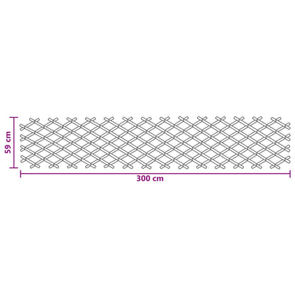 Recinto Trellis Espandibile 2 pcs Marrone Chiaro 100 x 105 cm