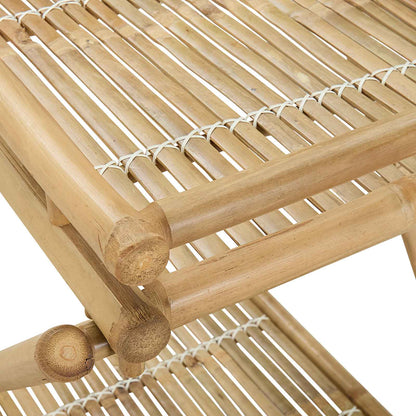 Carrello da servizio con ruote Naturale 79 x 67,5 x 84 cm Bambù | homemem39