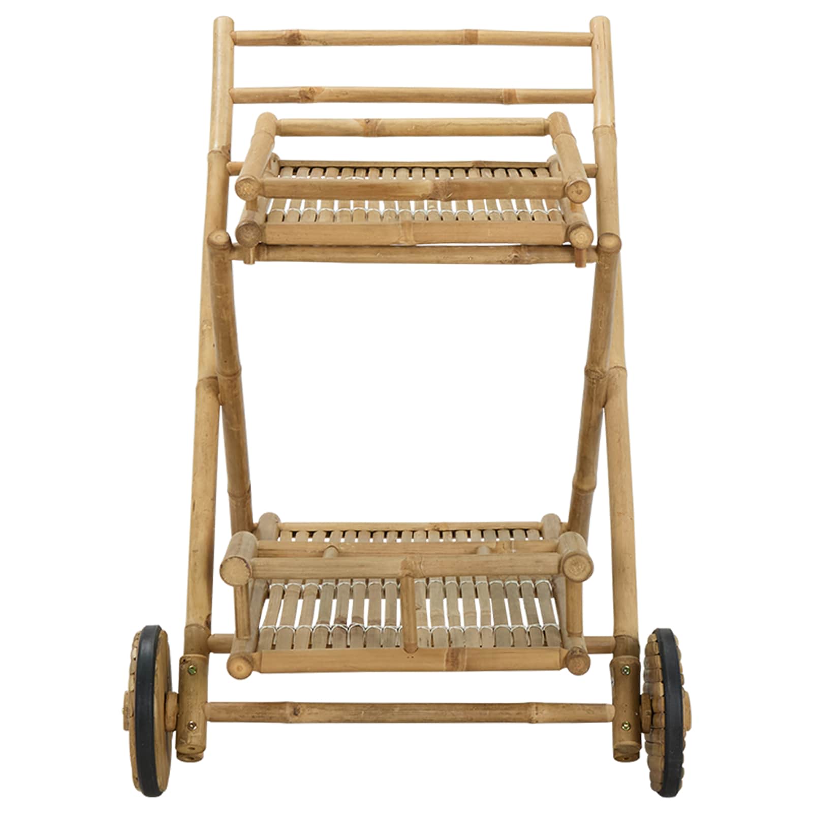 Carrello da servizio con ruote Naturale 79 x 67,5 x 84 cm Bambù | homemem39