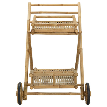 Carrello da servizio con ruote Naturale 79 x 67,5 x 84 cm Bambù | homemem39