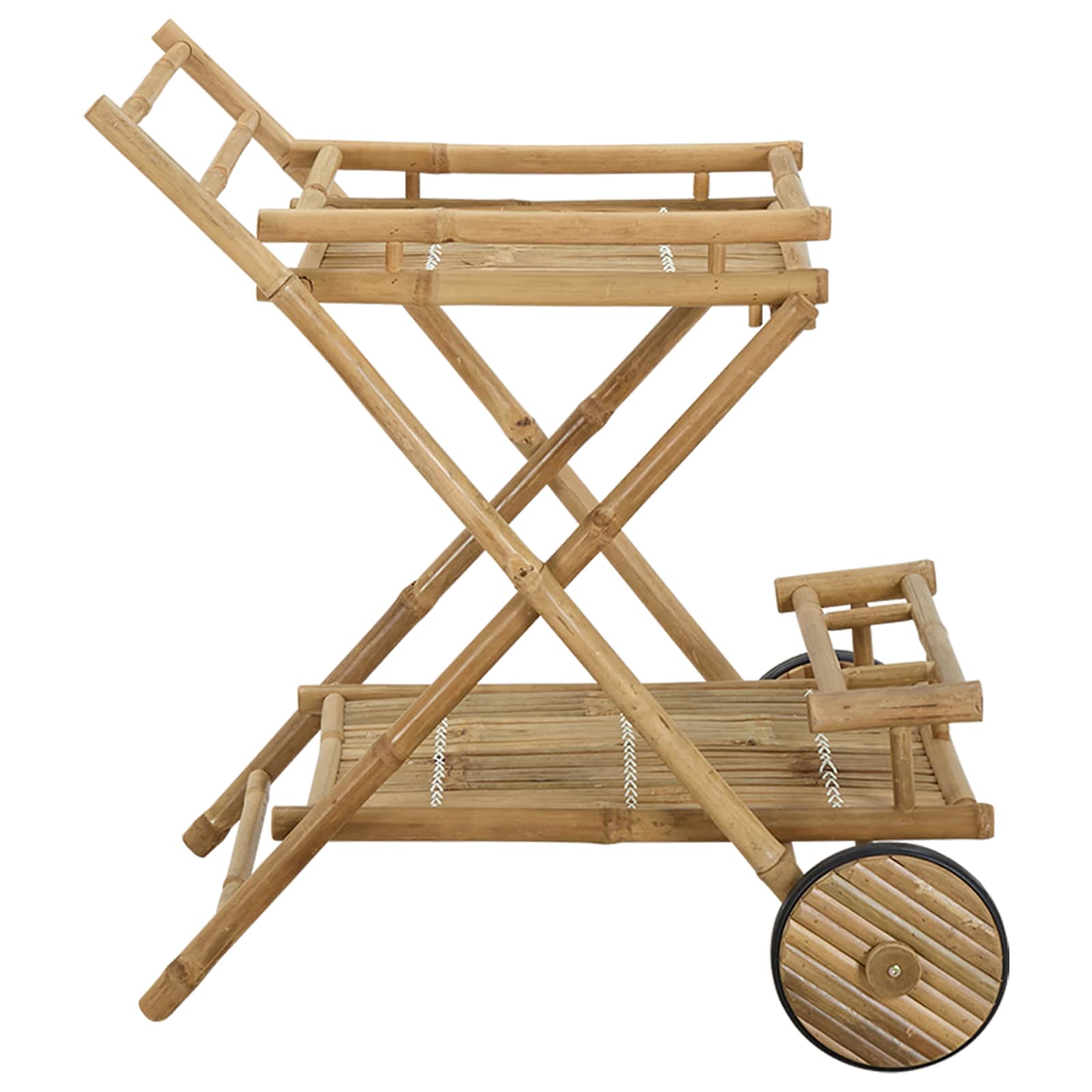 Carrello da servizio con ruote Naturale 79 x 67,5 x 84 cm Bambù | homemem39