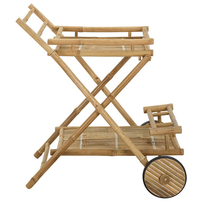 Carrello da servizio con ruote Naturale 79 x 67,5 x 84 cm Bambù | homemem39