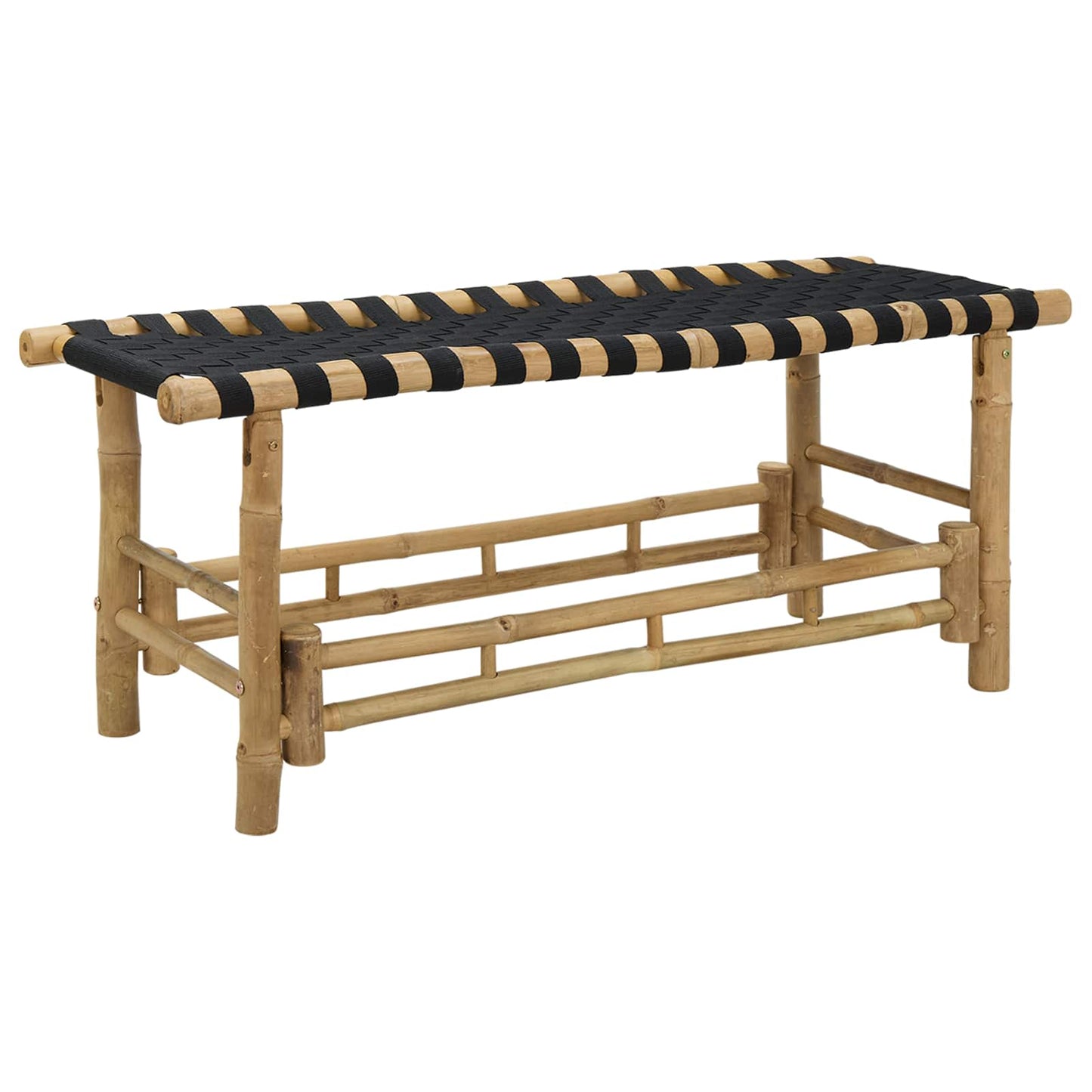 Panchina da giardino Naturale 110 x 38 x 40 cm Bambù | homemem39