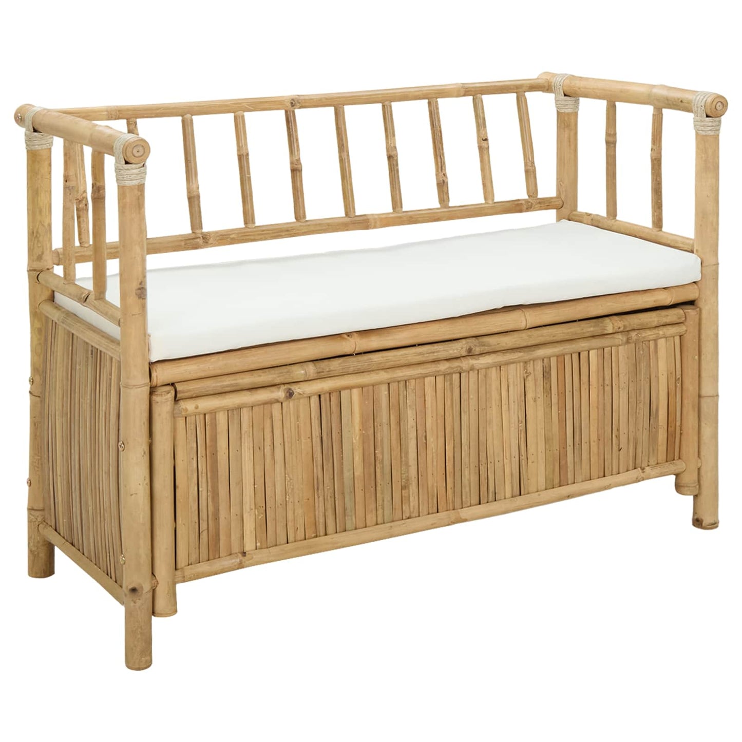 Panca da Giardino con Contenitore 110 x 47 x 80 cm Bambù