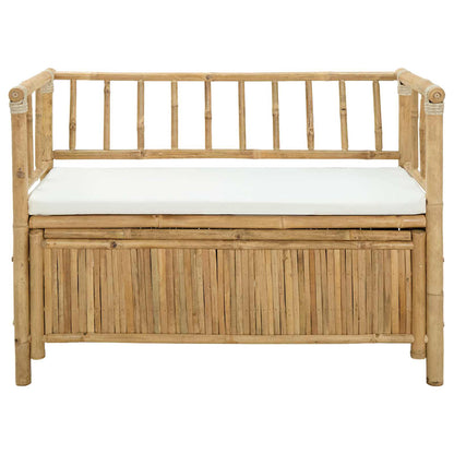 Panca da Giardino con Contenitore Naturale 110 x 47 x 80 cm | homemem39