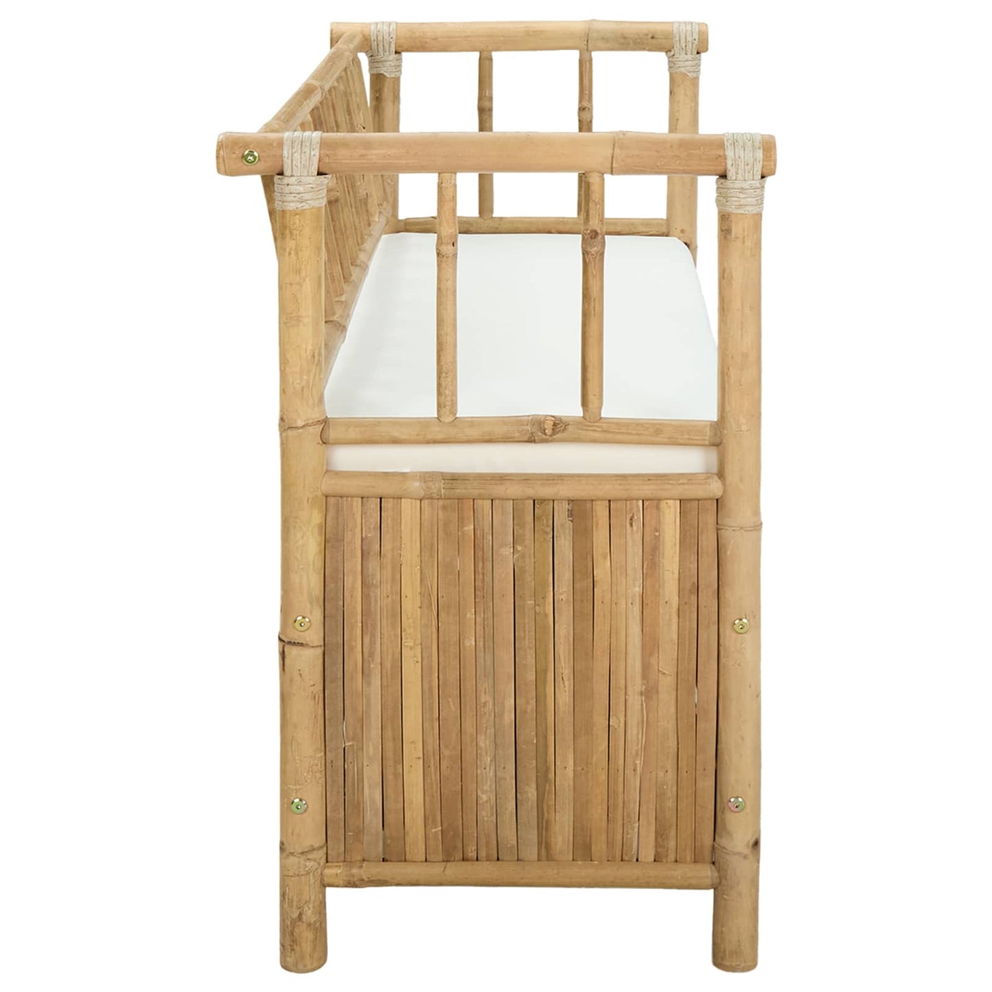Panca da Giardino con Contenitore 110 x 47 x 80 cm Bambù