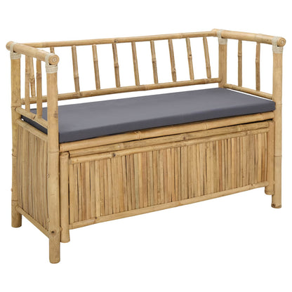 Panca da Giardino con Contenitore 110 x 47 x 80 cm Bambù