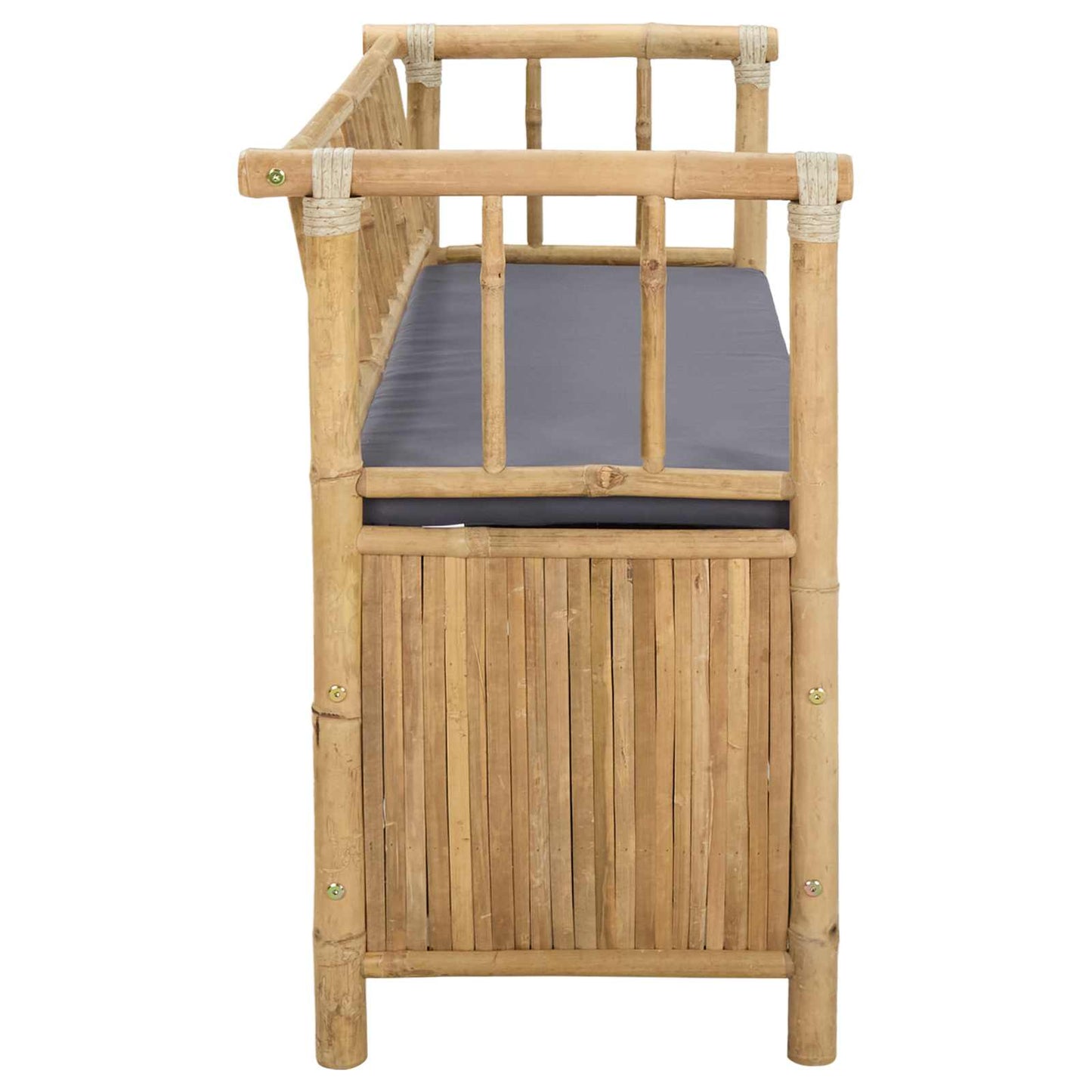 Panca da Giardino con Contenitore 110 x 47 x 80 cm Bambù