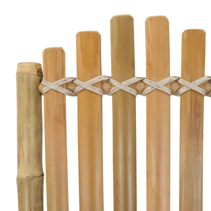Sedia da Giardino 4 pz Naturale Bambù
