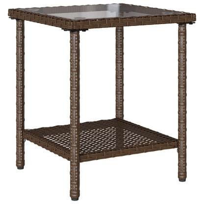 Set di divani da esterno 2 pcs Marrone e Rosso polyrattan | homemem39