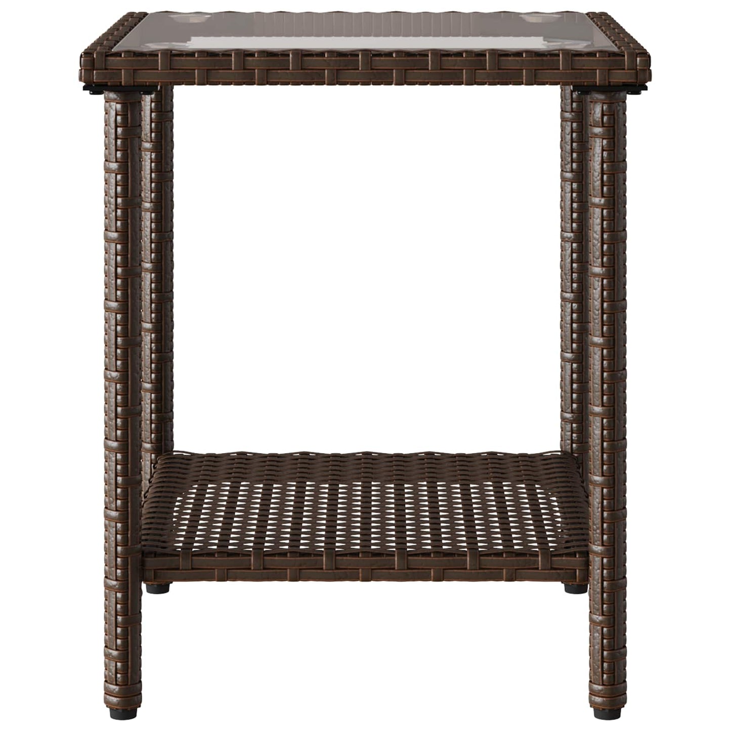 Set di divani da esterno 2 pcs Marrone e Rosso polyrattan | homemem39