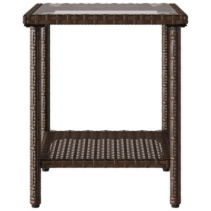 Set di divani da esterno 2 pcs Marrone e Rosso polyrattan | homemem39