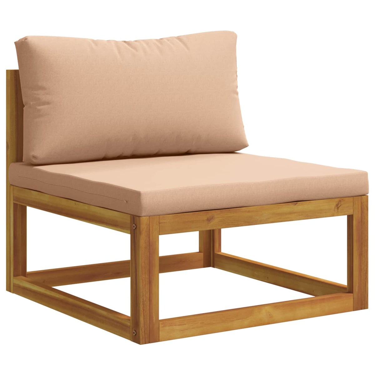 Set di divani 4 pz Naturale Legno di Acacia Massello | homemem39