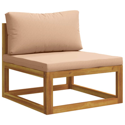 Set di divani 7 pz Naturale Legno di Acacia Massello | homemem39