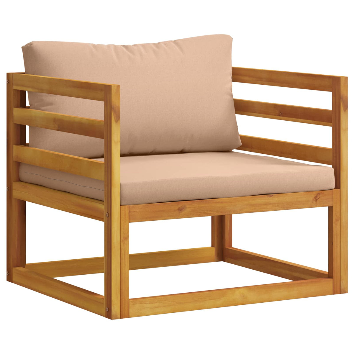 Set di divani 7 pz Naturale Legno di Acacia Massello | homemem39