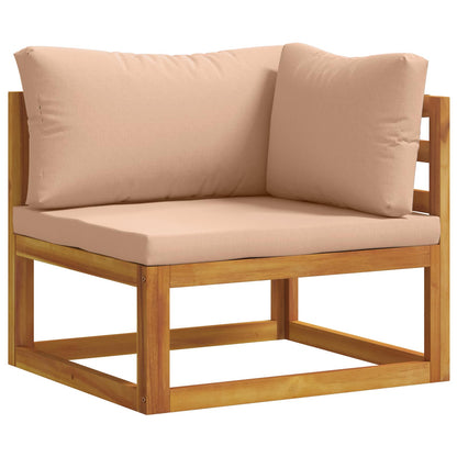 Set di divani 7 pz Naturale Legno di Acacia Massello | homemem39
