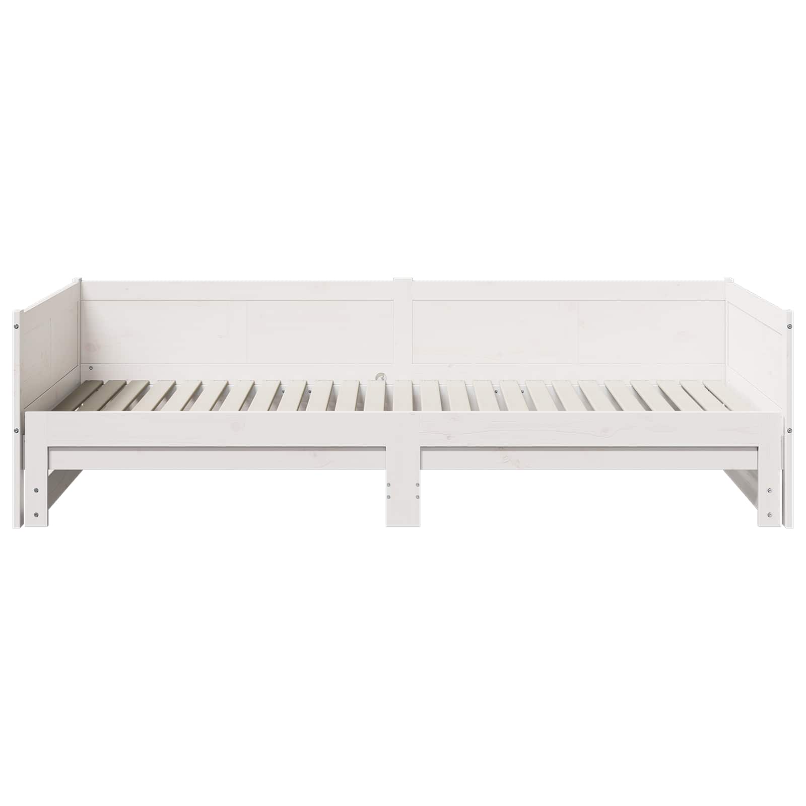 Letto Giorno Estraibile Bianco 180 x 200 cm Pino massello | homemem39