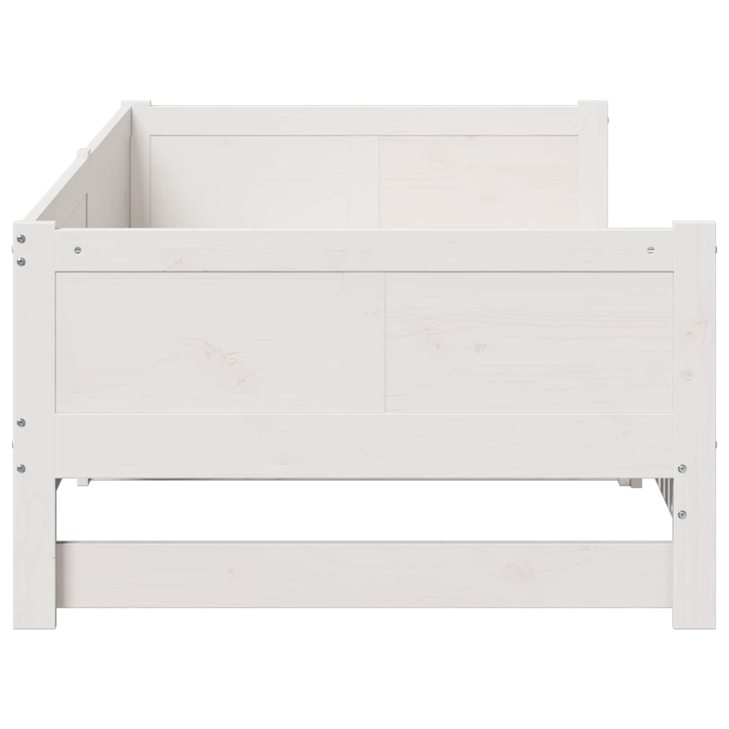 Letto Giorno Estraibile Bianco 180 x 200 cm Pino massello | homemem39