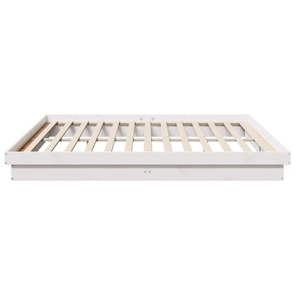 Struttura del letto Bianco 200 x 200 cm Pino massello | homemem39