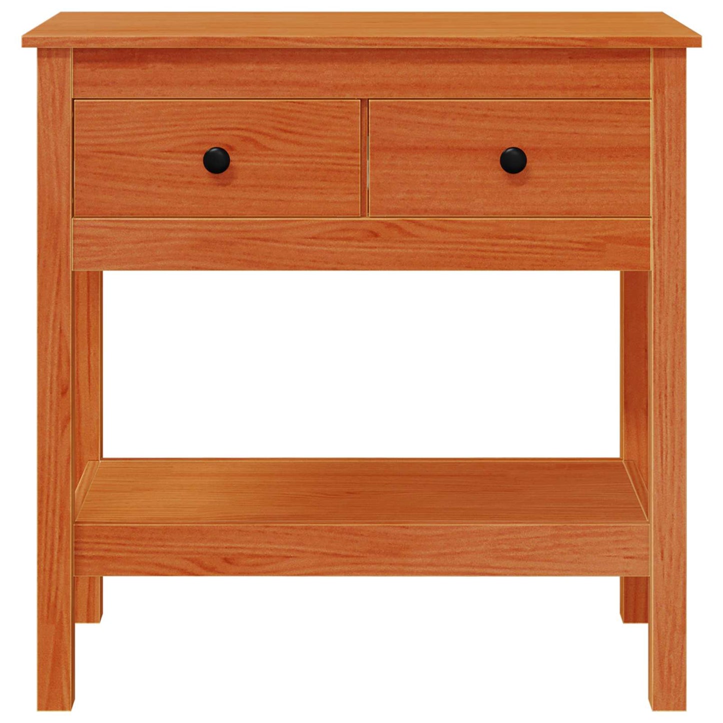 Tavolo consolle con cassetto Marrone cerato 75 x 35 x 75 cm | homemem39