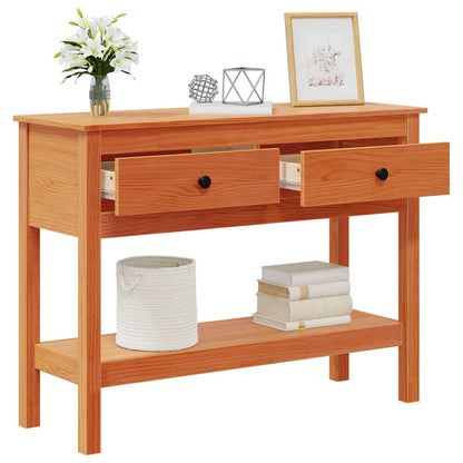 Tavolo consolle con cassetto Marrone cerato 100 x 35 x 75 cm | homemem39
