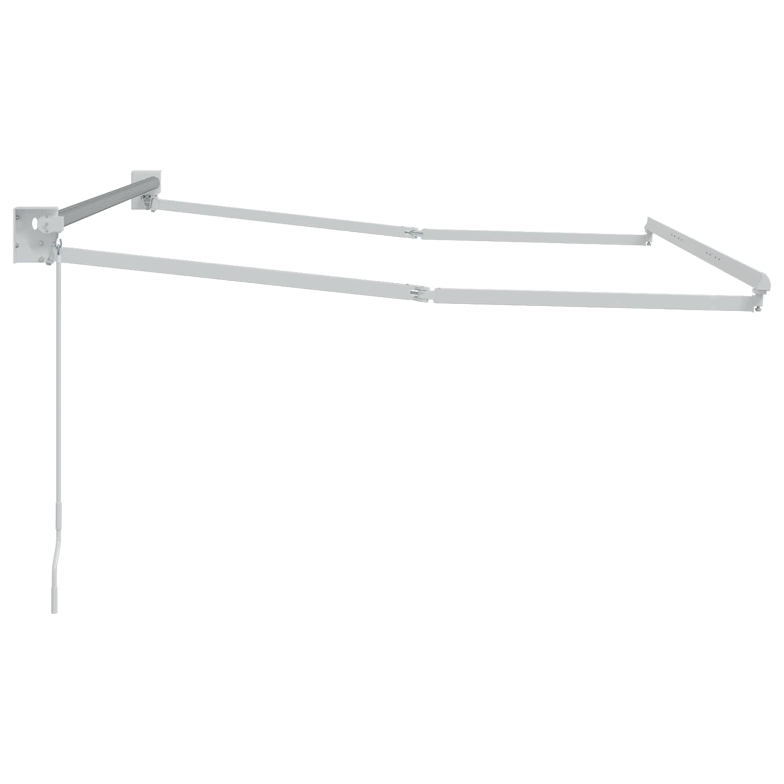 Telaio per tende da sole retrattile manuale Bianco 3 x 2 m | homemem39