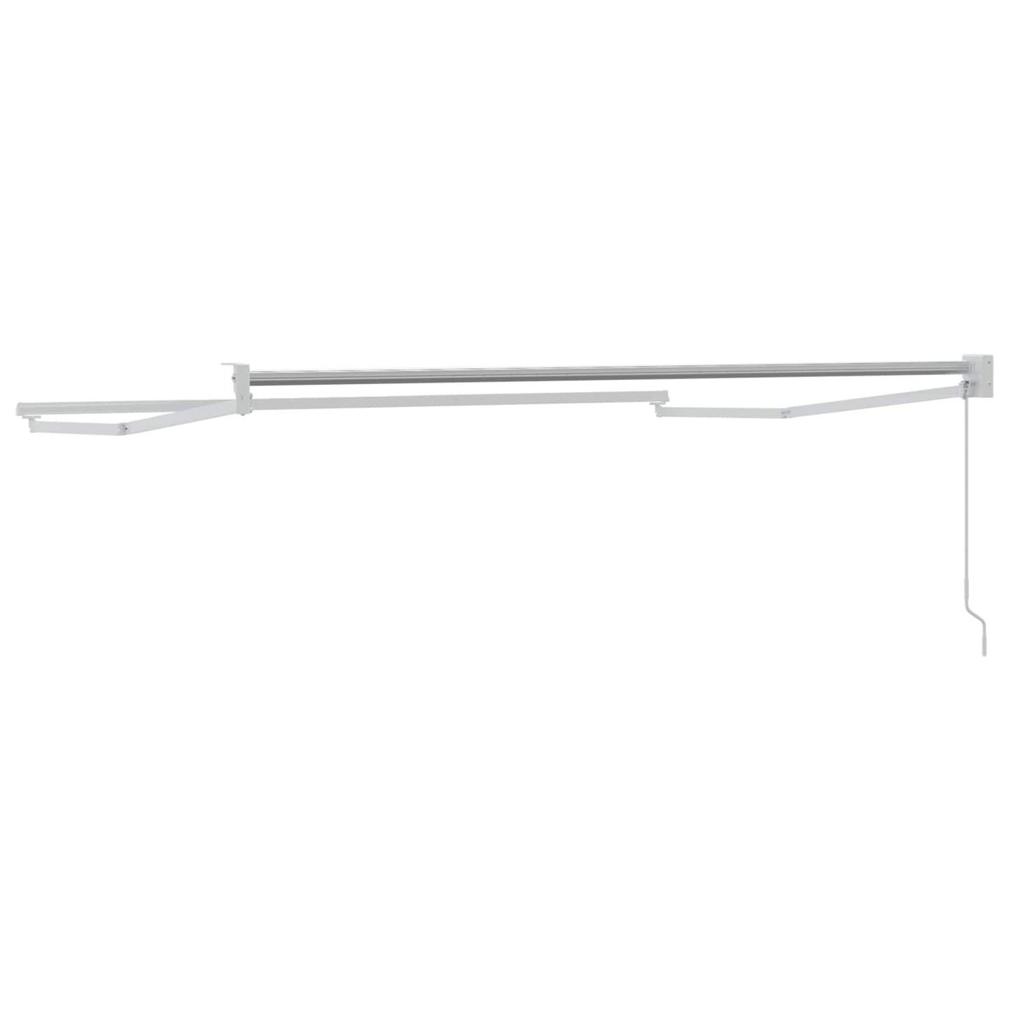 Telaio per tende da sole retrattile manuale Bianco 3,5 x 2 m | homemem39