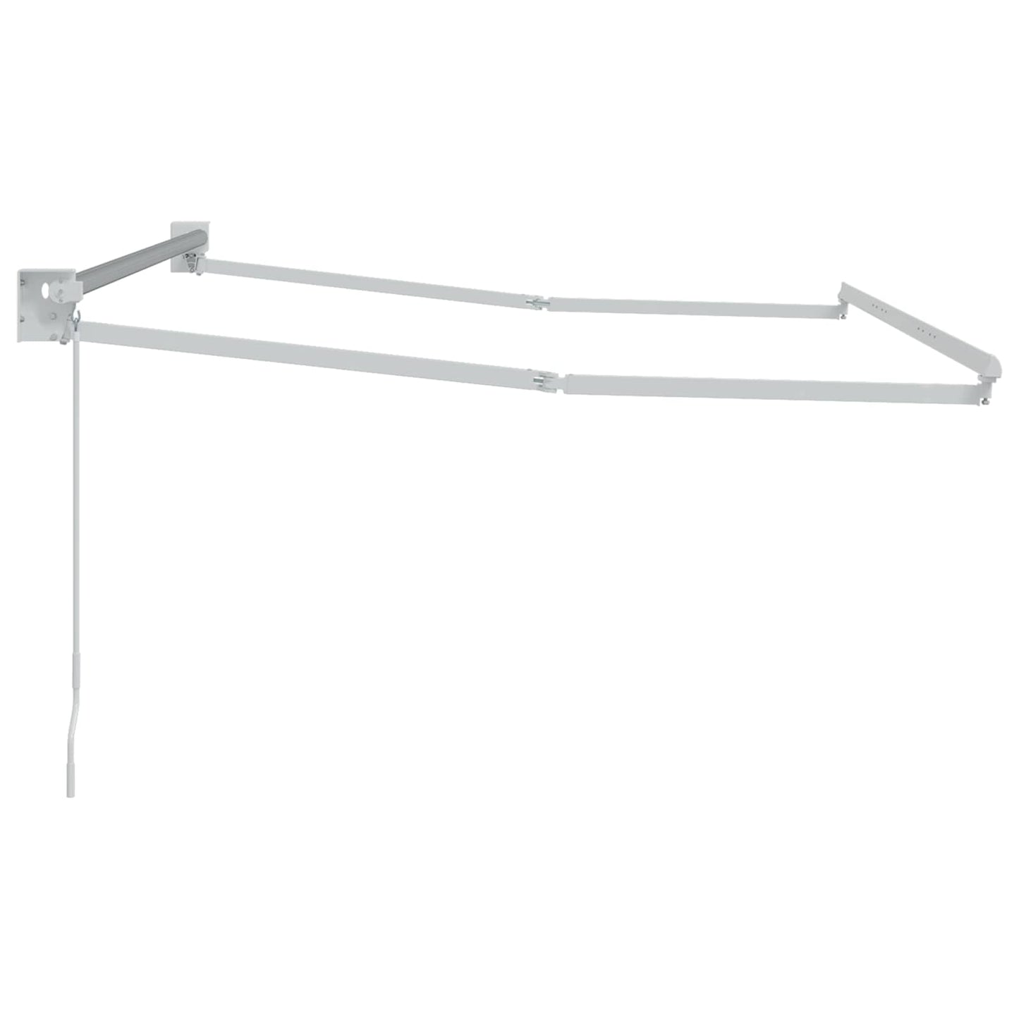 Telaio per tende da sole retrattile manuale Bianco 3,5 x 2 m | homemem39