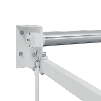 Telaio per tende da sole retrattile manuale Bianco 4 x 2 m | homemem39