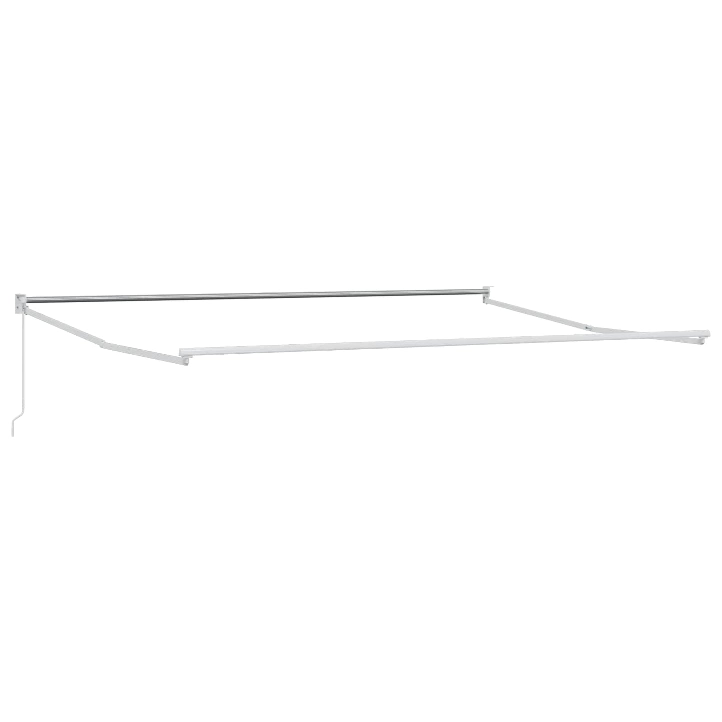 Telaio per tende da sole retrattile manuale Bianco 4 x 2 m | homemem39
